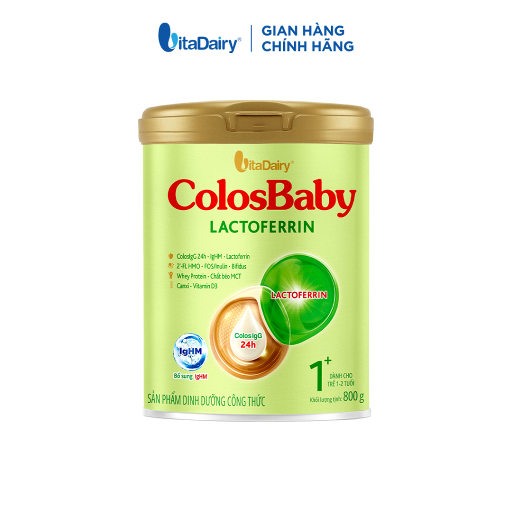 Sữa ColosBaby Lactoferrin 800g Giúp Tăng Đề Kháng Cho Bé, IgG Lactoferrin Hỗ Trợ Tiêu Hóa