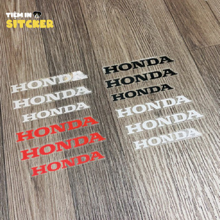 SET 03 CHỮ TEM HONDA CHẤT LIỆU PVC DÁN TRANG TRÍ CHO CÁC DÒNG XE HONDA CAO CẤP NHƯ ZIN TRỌN BỘ
