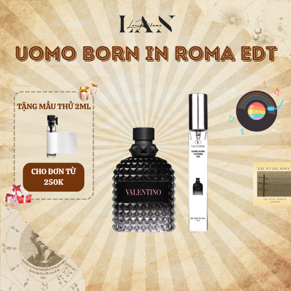 BST Nước Hoa Nam Valentino Uomo EDT, Uomo Intense, Roman Intense, Roman EDT, Green Stravaganza LAN PERFUME
