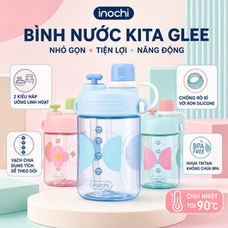 Bình Nước Inochi Kita Cho Mọi Lứa Tuổi – Nhẹ, Dễ Cầm, Nắp Chống Tràn, Đi Học, Đi ChơI, Chơi Thể Thao