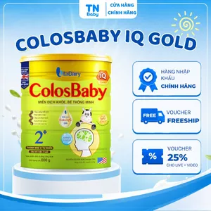 Sữa ColosBaby IQ Gold Vitadairy 800g, Sữa Non IgG 1000+mg DHA 2'-FL HMO Hỗ Trợ Tăng Miễn Dịch - TN Baby