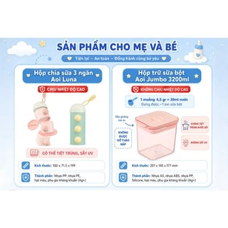Hộp đựng sữa bột JUMBO – Trữ sữa và đồ ăn dặm an toàn cho bé