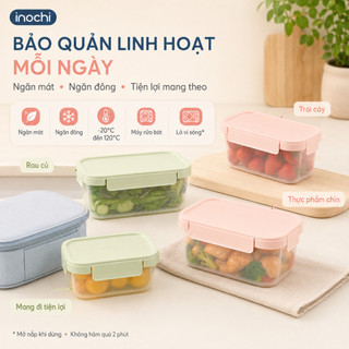 Hộp Thực Phẩm Nắp Gài Hokkaido INOCHI – Nhựa PP Kháng Khuẩn Ag+, Giữ Thực Phẩm Tươi Ngon