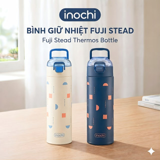 Bình giữ nhiệt Fuji Stead 500ml Inochi – Giữ nóng lạnh 6H+, nắp bật 1 chạm, chống rò rỉ