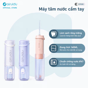 Máy Tăm Nước Gấp Gọn Dung Tích 160ml Chống Nước IPX7 Pin Lâu Bền Cổng Sạc Type-C Airuidu CF550