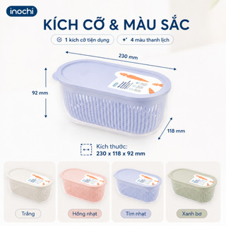 HỘP TRỮ RAU CỦ OVAL HOKKAIDO, Chất liệu nhựa cao cấp, bền đẹp, an toàn khi sử dụng với thực phẩm