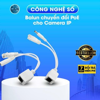 Balun chuyển đổi PoE cho Camera IP (màu trắng)