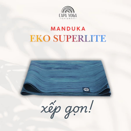 Thảm Tập Yoga Du Lịch Manduka Eko Superlite 1.5mm Cao Su Tự Nhiên Gấp Gọn Chống Trượt Cao Cấp