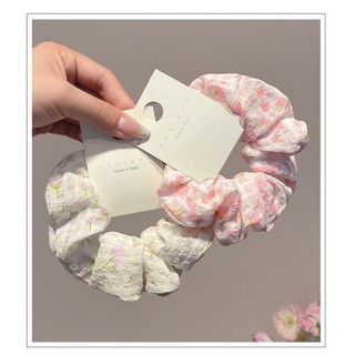 TẶNG Scrunchies hoạ tiết hình hoa tulip xinh xắn ngọt ngào kiểu dáng nhỏ nhắn dây buộc tóc cao su loại 1