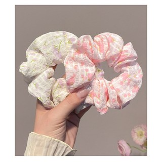 TẶNG Scrunchies hoạ tiết hình hoa tulip xinh xắn ngọt ngào kiểu dáng nhỏ nhắn dây buộc tóc cao su loại 1