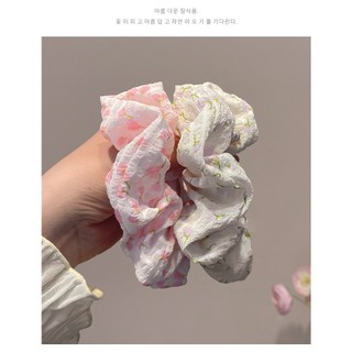 TẶNG Scrunchies hoạ tiết hình hoa tulip xinh xắn ngọt ngào kiểu dáng nhỏ nhắn dây buộc tóc cao su loại 1