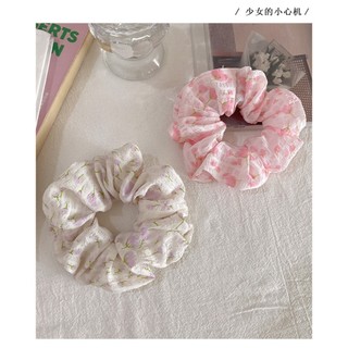 TẶNG Scrunchies hoạ tiết hình hoa tulip xinh xắn ngọt ngào kiểu dáng nhỏ nhắn dây buộc tóc cao su loại 1
