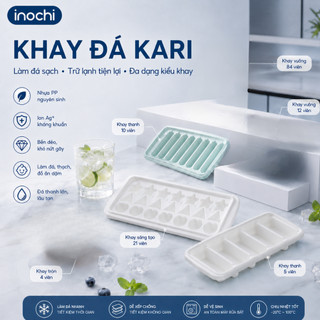 Combo 5 khay đá Inochi kèm hộp – Cao cấp, chất liệu an toàn