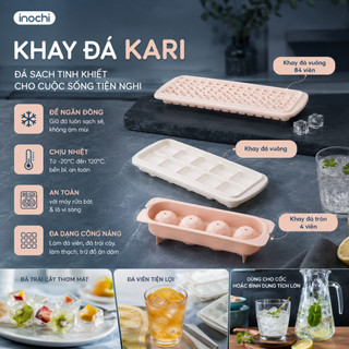 Combo 5 khay đá Inochi kèm hộp – Cao cấp, chất liệu an toàn
