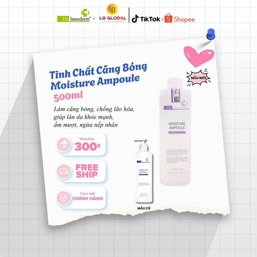 [Dr.Innoderm]_Dưỡng Chất Căng Bóng_Moisture Ampoule_Sản phẩm chính hãng_Xuất VAT 100%