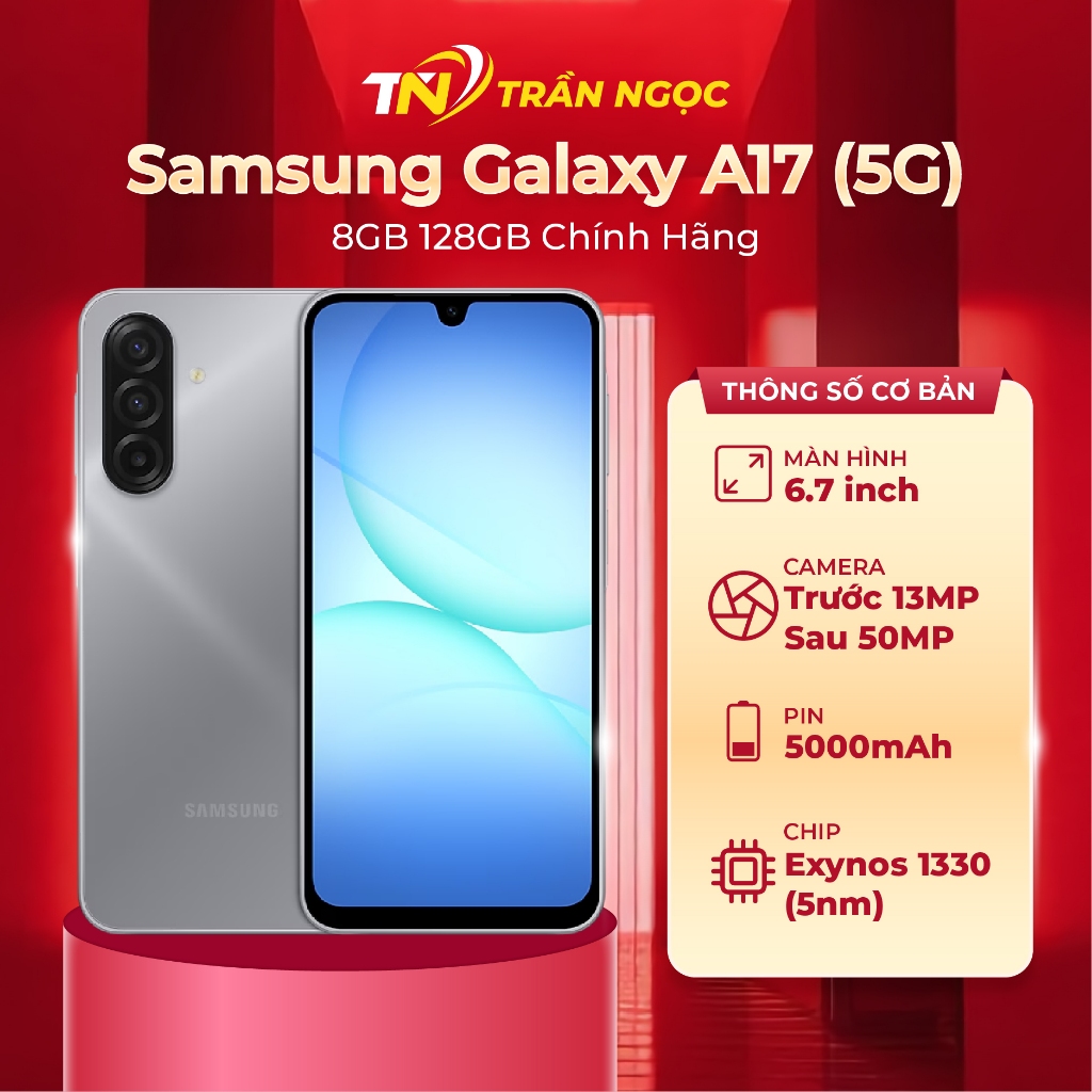 Điện thoại Samsung Galaxy A17 (5G) Chính Hãng