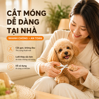 Cắt Móng Mèo, Kềm Cắt Móng Cho Mèo Và Chó Nhỏ, Lưỡi Thép Sắc Bén, Dễ Dùng, An Toàn