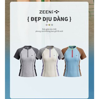 ZEENi áo chống nắng quick dáo phông nữ áo thun áo phông xịn baby tee áo hè Áo thun nữ nhanh khô, áo thể thao tay ngắn th
