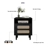 Tủ đầu giường Minis Sự kết hợp tinh tế, nâng cao không gian sống, đã lắp đặt sẵn, bảo hành 12 tháng MN-TAB-16 — ảnh 1