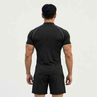 Áo Thun Cổ Trụ Half Zip RACLANG TORAK - Vải Thun Thấm Hút Mồ Hồi, Fit Chuẩn Form Phong Cách Fitness Traning