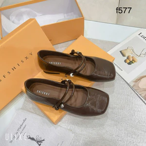 Giày bệt da mũi vuông quai ngọc mã F577