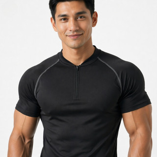 Áo Thun Cổ Trụ Half Zip RACLANG TORAK - Vải Thun Thấm Hút Mồ Hồi, Fit Chuẩn Form Phong Cách Fitness Traning