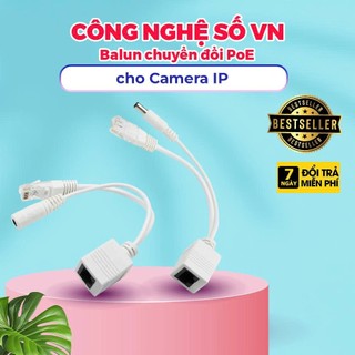 Balun chuyển đổi PoE cho Camera IP (màu trắng)