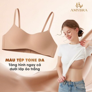 Combo 3 Áo Ngực Nữ Đúc Su Không Lộ Viền - Set 3 Áo Lót Không Gọng Mút Mỏng Dễ Chịu AMYBRA A141