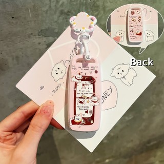 TPU Key Cover với Apple Dog Honda pcx160 / giorno / forza 350 / click 160 móc chìa khóa xe máy Vỏ chìa khóa xe Honda