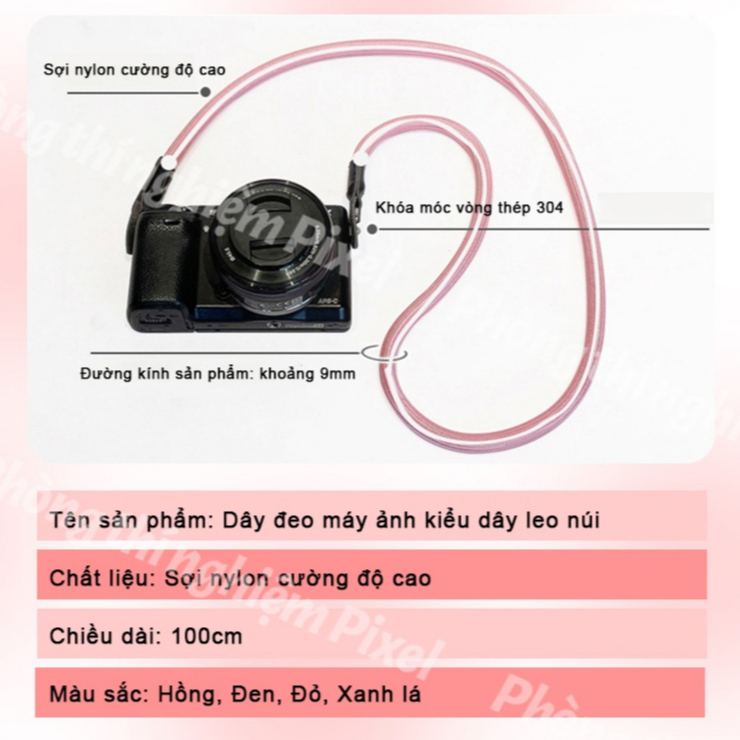 Dây đeo vai máy ảnh Dây Nylon Dây đeo vai Dây buộc SLR Phụ kiện máy ảnh