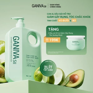 Can Dầu Gội Ganiva Xanh Kích Thích Mọc Tọc Giảm Rụng Tóc Thảo Dược Thiên Nhiên 2000ml