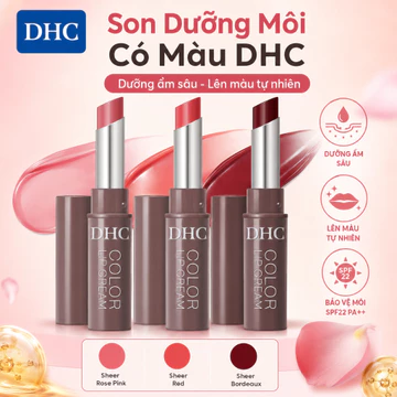 Son Dưỡng Môi Có Màu DHC/ DHC Color Lip Cream Series/ Direct from JAPAN