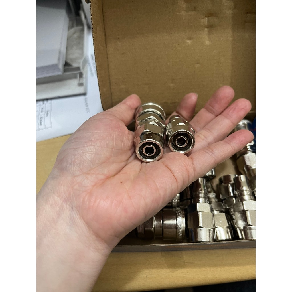 Đầu nối nhanh Φ8mm, Φ10mm, Φ12mm | Bộ khớp nối nhanh dây hơi khí nén bằng thép không gỉ