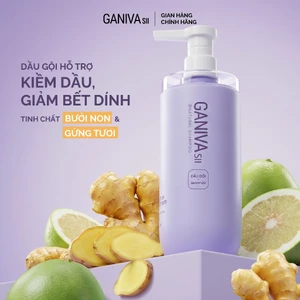 Dầu Gội Ganiva Tím Dầu Gội Bồ Kết Bơ Bưởi Kiềm Dầu Giảm Gãy Rụng Bết Dính Sạch Gàu