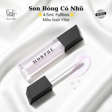 (Thanh Lý) Son Bóng Morphe Lip Gloss Màu Issa Vibe Có Nhũ. Son Bóng Không Màu. Có Nhũ