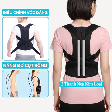 Đai Chống Gù Lưng Nam Andego Cải Thiện Vóc Dáng Hỗ Trợ Bảo Hành 1 Năm. Đai Lưng Chống Gù Cải Thiện Vóc Dáng.