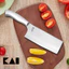 Dao Bếp KAI SEKI MANJU CHINESE CHOPPER (ETCHING) bản to bằng thép liền khối 177mm 041BE0406
