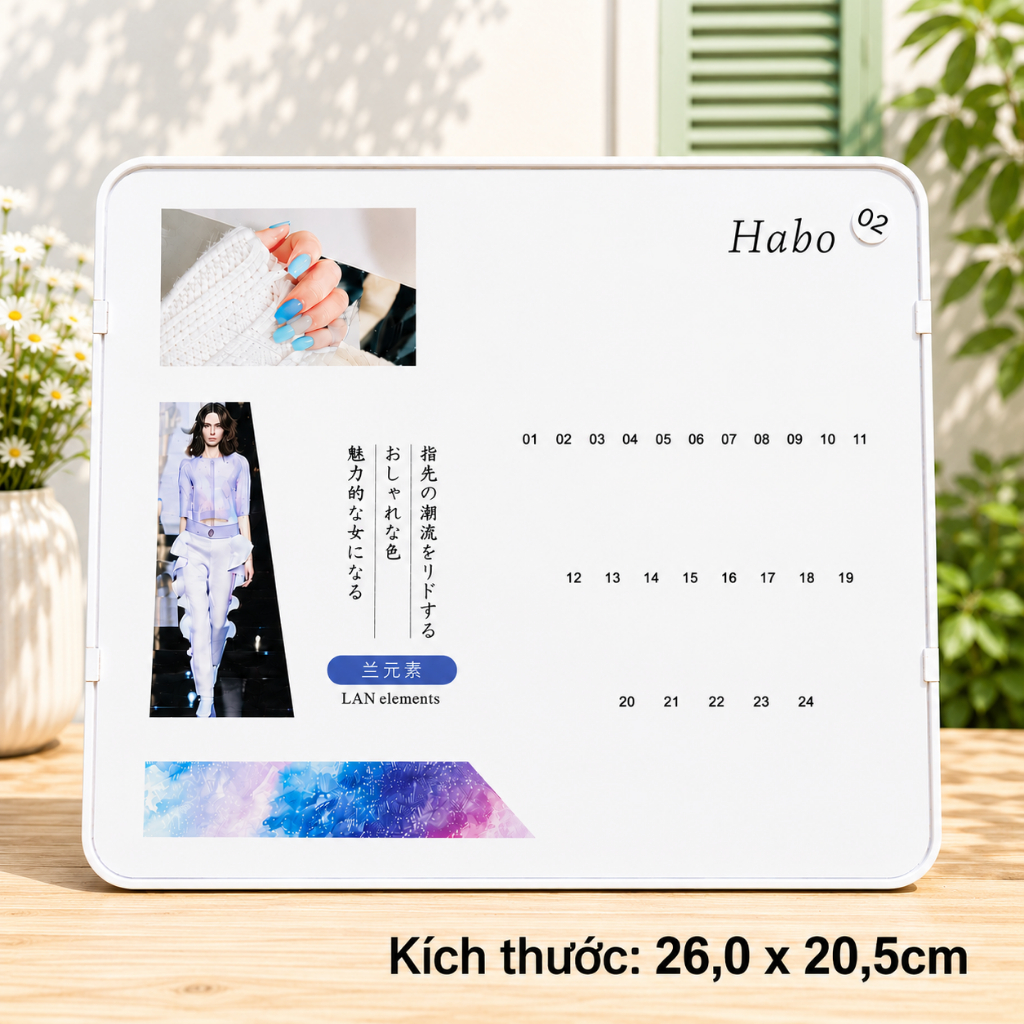 [TẶNG KÈM MÓNG VÀ KEO] 6/9/12/15/24/68/84 bảng mica trưng mẫu nail - bảng mica trưng bày màu sơn mẫu nail