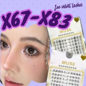 LeeVelvetLashes Mi MUSE X67-X83 bộ đôi mi giả mà như không giả