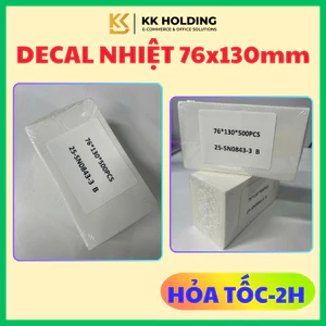 Giấy in nhiệt decal A7 TỆP 76×130mm in tem nhãn, mã vạch dễ dàng, keo dính chắc chắn