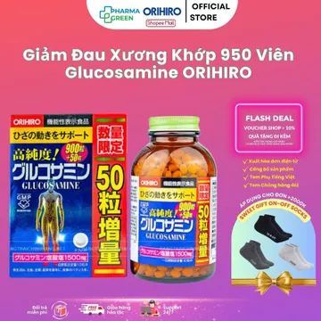 Viên Uống Glucosamine Orihiro Nhật Bản 360 900 950 Viên Bổ Sung Dinh Dưỡng Hỗ Trợ Xương Khớp