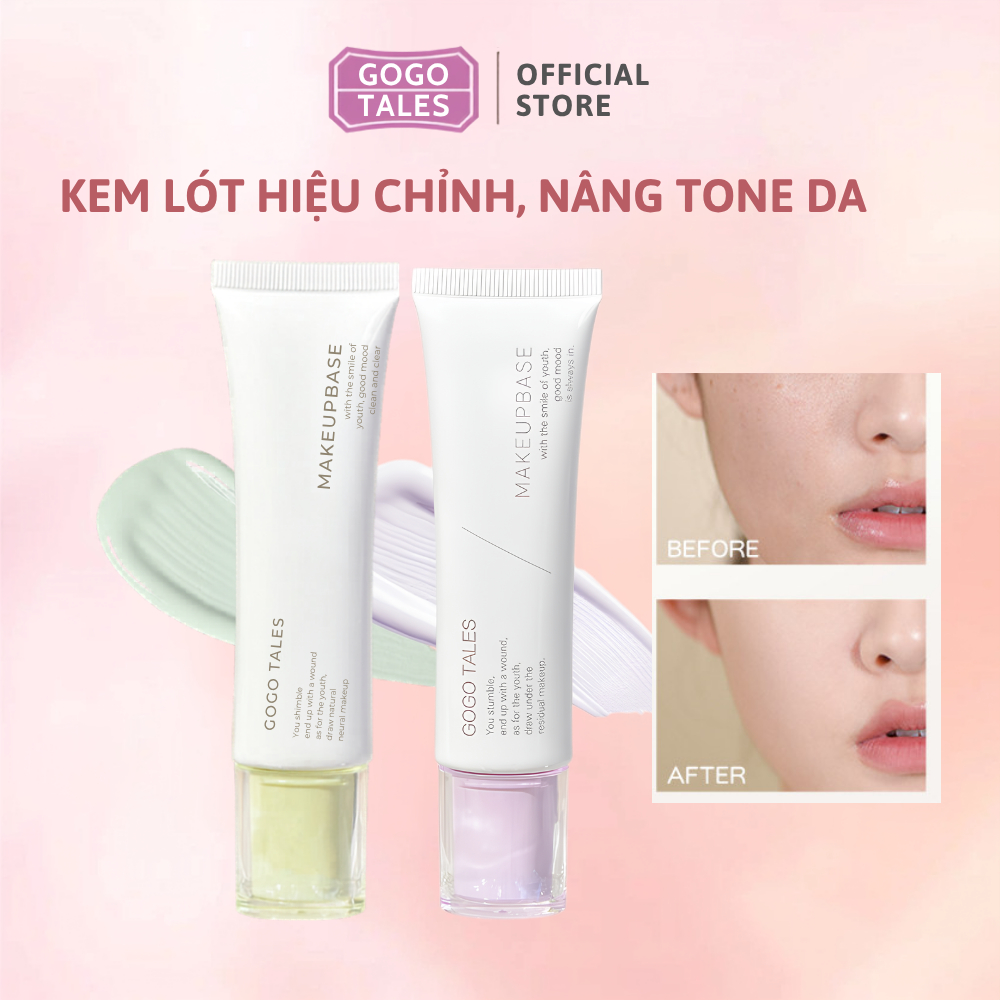 Kem Lót Hiệu Chỉnh Nâng Tone Gogo Tales Light Retention Radiance GT676 Dạng Tuýp - GogoTales