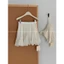 TRIANGLE - Wave Mini Skirt (Cân nhắc kỹ, return is not welcomed) Chân váy tơ dáng ngắn gợn sóng phong cách Hàn Quốc