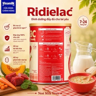 Bột Ăn Dặm Vinamilk Ridielac Bò Rau Củ (7 - 24 Tháng) - Lon 350g