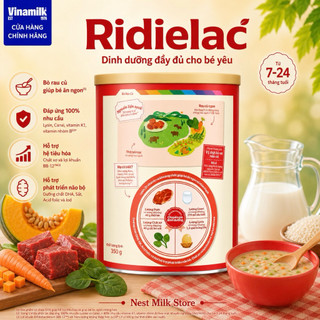 Bột Ăn Dặm Vinamilk Ridielac Bò Rau Củ (7 - 24 Tháng) - Lon 350g