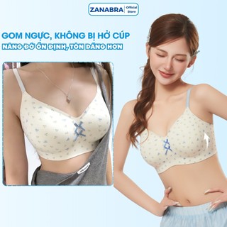 Áo Ngực Không Gọng Đệm Giọt Nước Nâng Ngực, Áo Lót Nữ Su Đúc Cao Cấp hoạ Tiết Dễ Thương ZANABRA A967