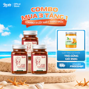 Combo 3 Hũ Cốt Mật 11 Loại Thảo Mộc Lạc Yên Foods 900gr Tặng Kèm 1 Hũ Trà Gừng 350gr