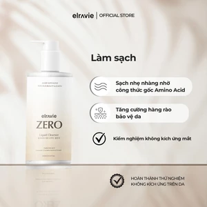 Sữa rửa mặt thuần chay Elravie Zero Liquid Cleanser 300ml