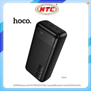 Pin Dự Phòng Hoco J159B 30000mAh TypeC PD 20W & 2 cổng USB-A QC3.0 22.5W (Đen)
