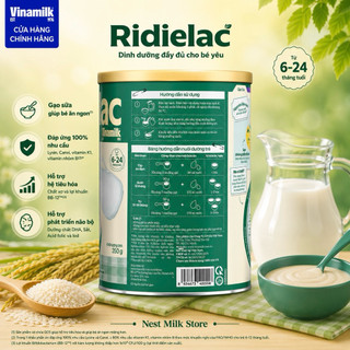 Bột Ăn Dặm Vinamilk Ridielac Gạo Sữa (6 - 24 Tháng) - Lon 350g